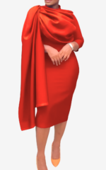 Vêtement féminin chic inspiré de la mode africaine