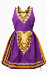 Robe Africaine Chic Violette pour femme