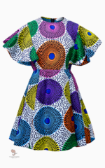 Robe en tissu africain avec design unique et stylé