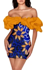 Robe Africaine Courte Femme - vue 2