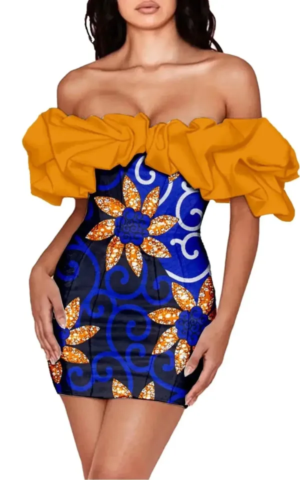 Robe Africaine Courte Femme - vue 2