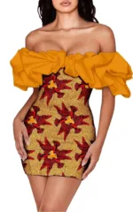 Robe Africaine Courte Femme - vue 3