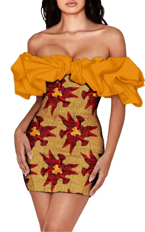 Robe Africaine Courte Femme - vue 3