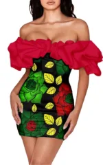 Robe Africaine Courte Femme - vue 4