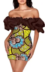 Robe Africaine à Imprimés Vibrants