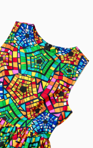 Robe femme à manches courtes, style africain