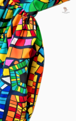Robe longue festive, idéale pour les soirées culturelles