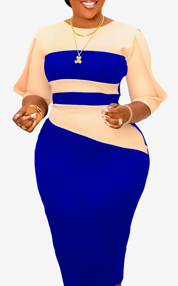 Robe de soirée féminine inspirée des motifs africains