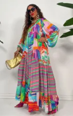 Robe estivale femme avec design africain
