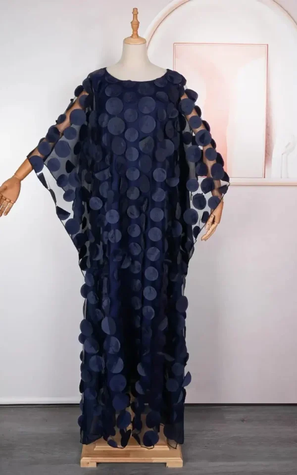 Robe d'été africaine avec imprimé fleuri, style chic