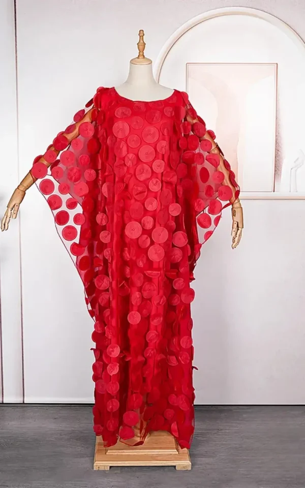 Mousseline de soie robe femme, design inspiré d'Afrique