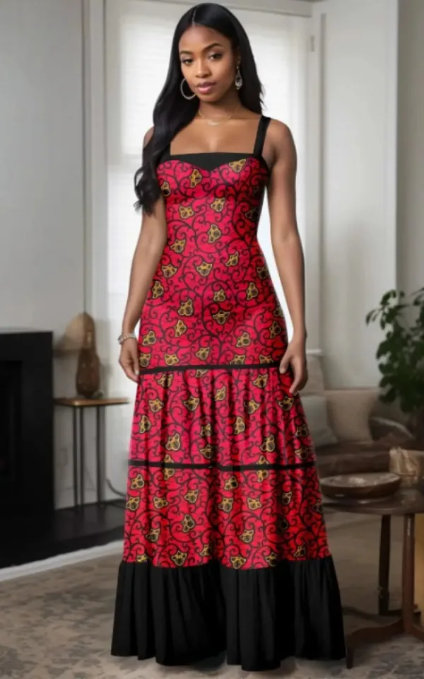 robe-africaine-en-pagne-1 Robe africaine en pagne
