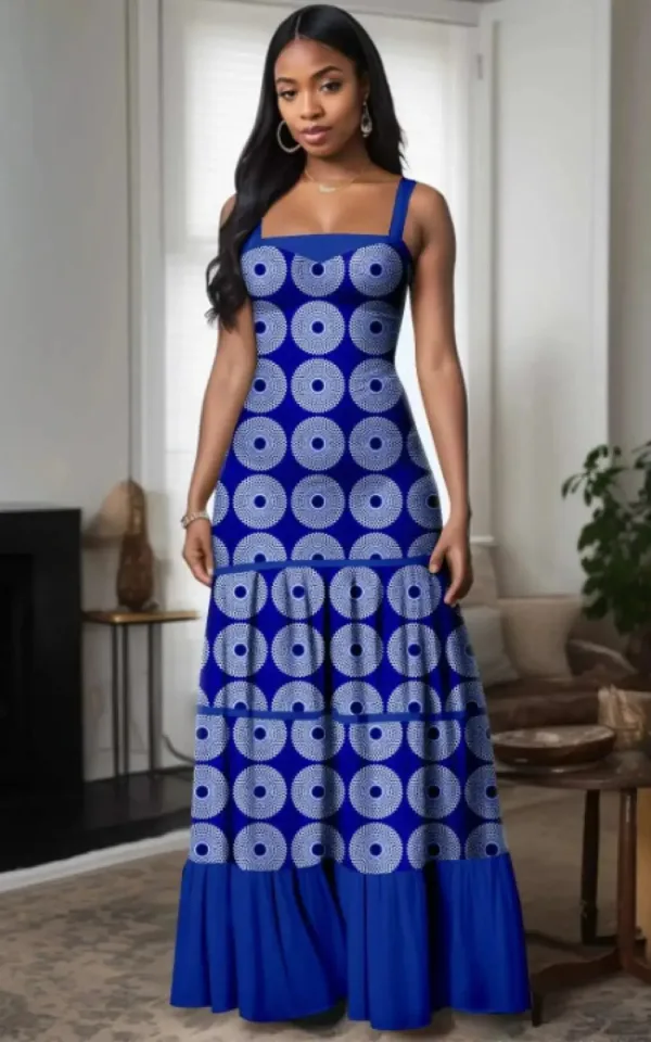 Robe en tissu traditionnel africain