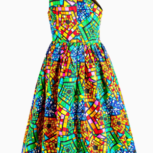 Robe Africaine Épaule Dénudée pour femme