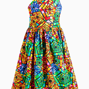 Robe femme à l'épaule dénudée, style africain