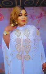 Robe Africaine 2 Pièces en Mousseline pour Femme