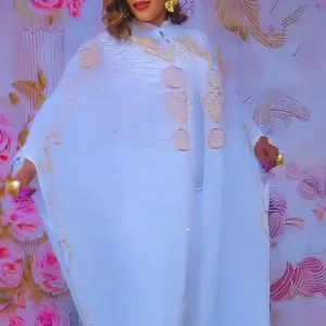 Robe Femmes en Mousseline africaine chic et élégante