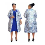 Robe femme florale 2 pièces, style africain