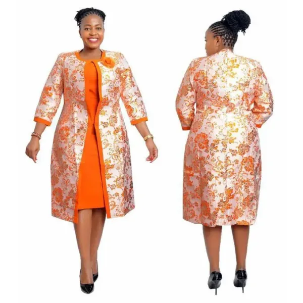 Robe stylée à motifs floraux pour femmes