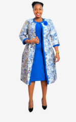 Ensemble robe africaine 2 pièces, design floral
