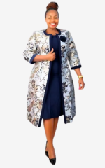 Robe femme 2 pièces, look coloré et floral
