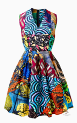 Robe Africaine Femme 2025 en tissu coloré et élégant