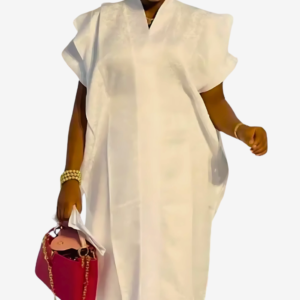Robe Africaine Femme Blanche élégante et moderne