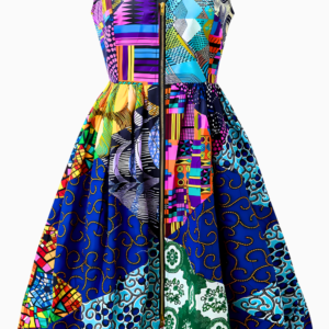 Robe Africaine Été Femme aux motifs vibrants