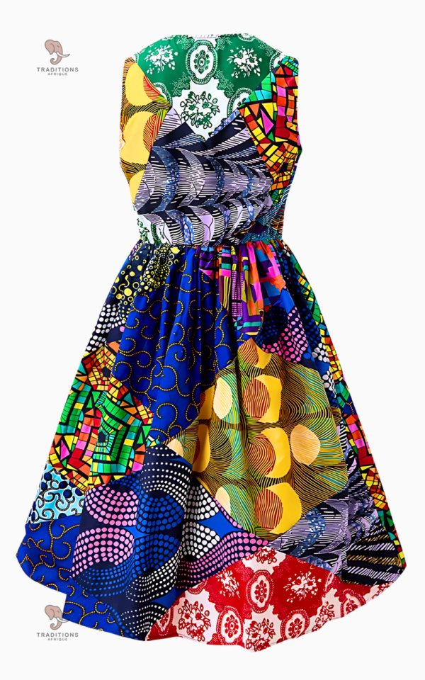 Robe Africaine colorée idéale pour les journées chaudes