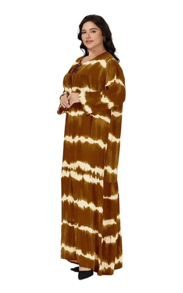 Style élégant avec motifs africains pour robe longue