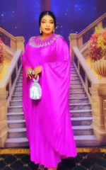Robe Africaine Femme Perlée élégante et colorée