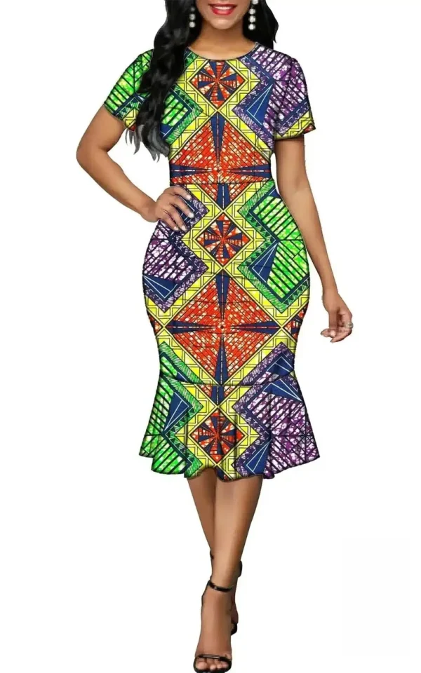 Robe femme africaine, coupe ample