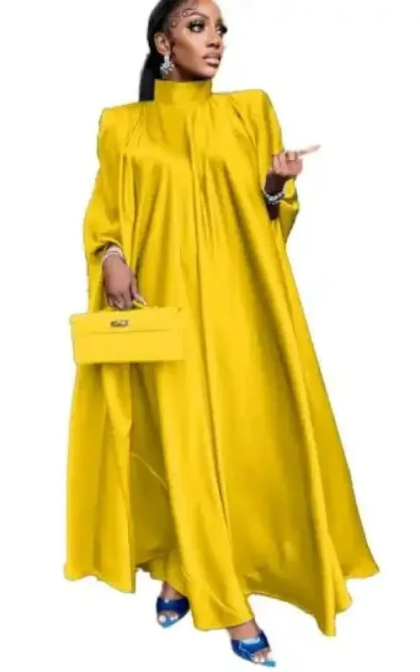 Robe droite unie pour look africain