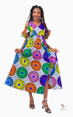 Robe Africaine Large pour femme colorée et élégante