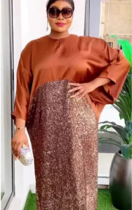 Robe africaine à sequin, style chic et coloré