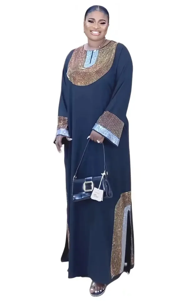 robe-africaine-longue-en-lycra-1 Robe Africaine Longue en Lycra pour femme