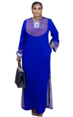 Style élégant et confortable, robe africaine en lycra