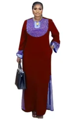 Robe femme africaine, design long et moderne