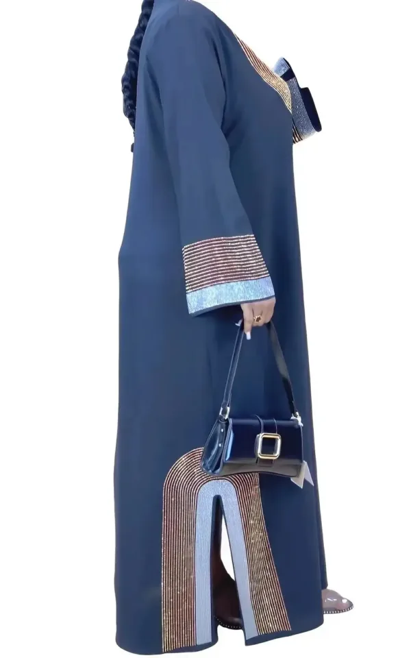 Lycra léger, robe maxi colorée inspirée d'Afrique