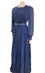 Robe longue stylée avec motifs africains