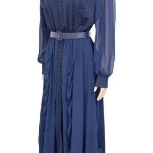 Robe longue stylée avec motifs africains