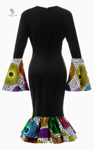 Robe Femme Africaine avec Évasement