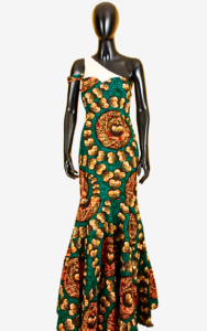 Robe moderne inspirée des motifs africains