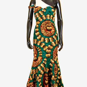 Robe moderne inspirée des motifs africains