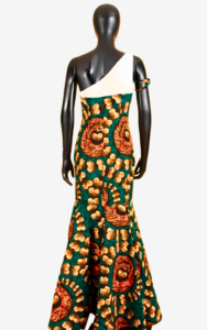 Robe longue pour femme à l'esthétique africaine