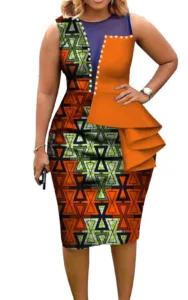 Robe Africaine Motif Colorée