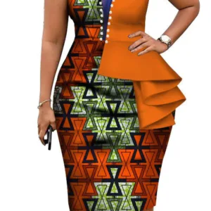 Robe Africaine Motif Colorée