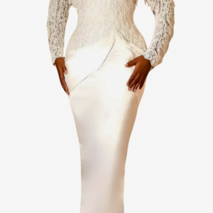 Robe Africaine Moulante Blanche pour femme