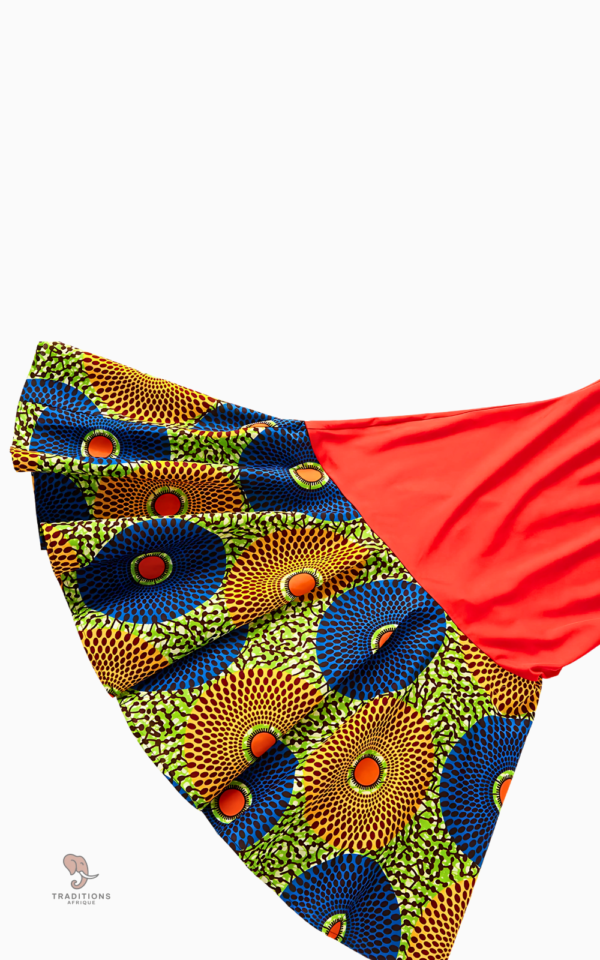 Robe Rouge Inspirée de la Culture Africaine