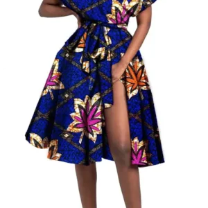 Robe Africaine Pagne pour femme, style coloré et traditionnel